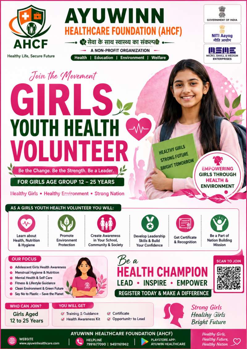 🌸 Girls Youth Health Volunteer 🌸